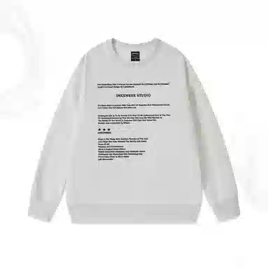 莫代尔 秋冬个性百搭亲肤慵懒舒适时尚轻盈嘻哈街头风长袖潮流卫衣打底衣 男女同款