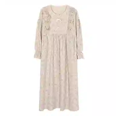 静英鸾 带胸垫甜美可爱简约时尚柔软舒适家居服睡裙 女款