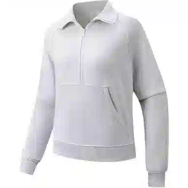 超级安踏 加绒立领纯色卫衣 女款