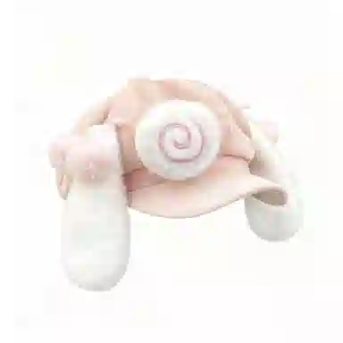 钓鱼熊 可爱卡通兔耳朵甜美百搭小众显脸小 毛绒 贝雷帽 男女同款情侣款