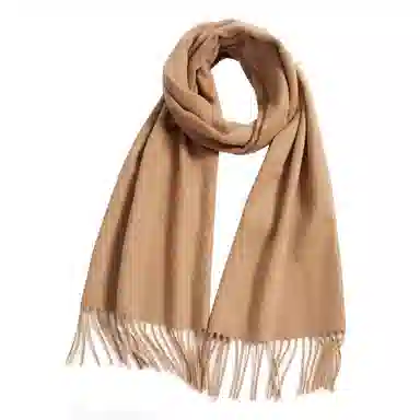 一米画纱 大气流苏加厚温暖时尚简约纯色暖糯亲肤围脖外搭保暖 山羊绒 绒线围巾 男女同款情侣款