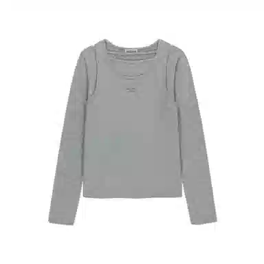 MARITHE FRANCOIS GIRBAUD LAYERED JERSEY LONG SLEEVE