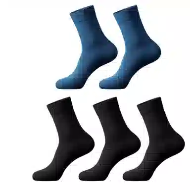 潞优野 轻奢高端品质吸汗防臭中筒袜 男款