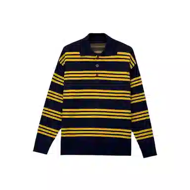 望莱仕 合身适中条纹长袖针织衫 女款