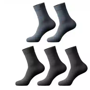 潞优野 轻奢高端品质吸汗防臭中筒袜 男款