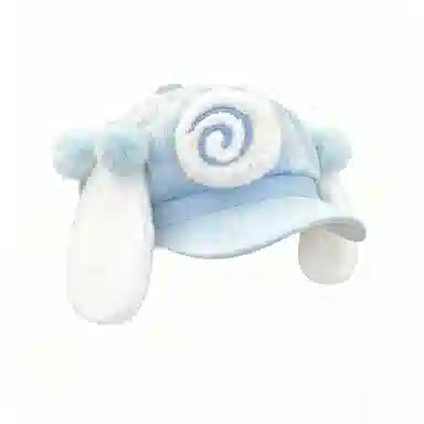 钓鱼熊 可爱卡通兔耳朵甜美百搭小众显脸小 毛绒 贝雷帽 男女同款情侣款