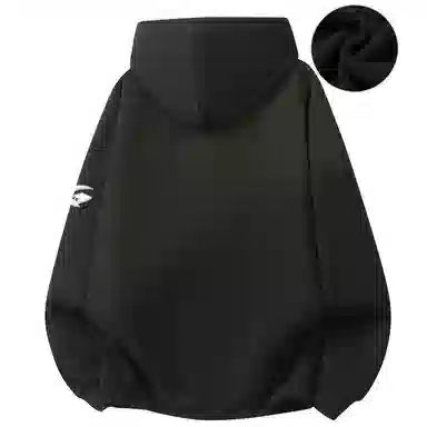 阿凡迪 【重磅华棉】美式潮流校园基础款品牌字母复古涂鸦印花高街通勤个性穿搭少年感无性别主义宽松简约拉链开衫连帽卫衣 男女同款