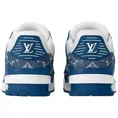 Louis Vuitton Trainer White Blue