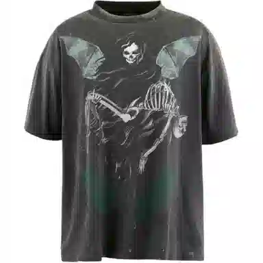 SAINT Mxxxxxx FW25 SS Tee Holy Saint Black