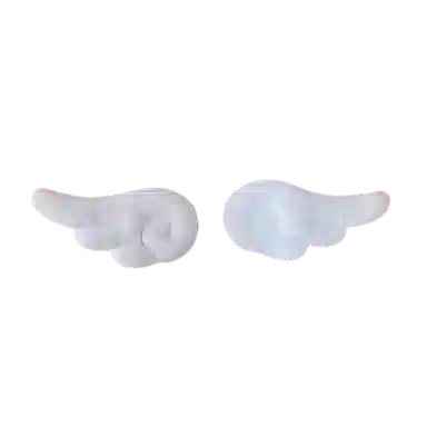 希铃 可爱 白色天使 聚酯纤维 发夹 女款