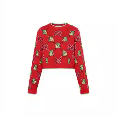 Gucci SS24 GG Dinosaur Print Sweater
