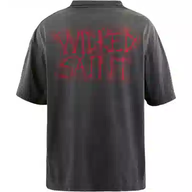 SAINT Mxxxxxx FW25 SS Tee Holy Saint Black