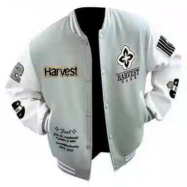 JIMI&JONS Embroidered Baseball Jacket