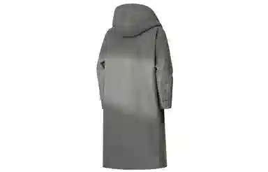 大卫贝肯 美式高街简约复古假两件连帽时尚韩版加棉加厚单排扣中长款毛呢大衣 男女同款