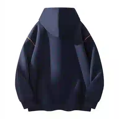 【dme】 美式复古高级感撞色拉链开衫外套青年痞帅宽松舒适休闲百搭连帽卫衣 男女同款