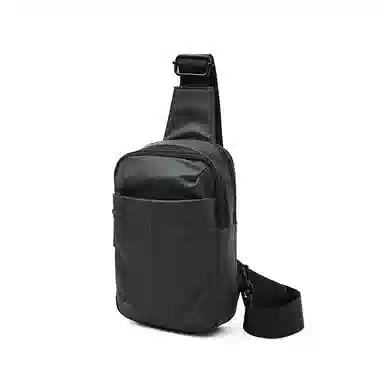 老人头 百搭休闲轻便通勤单肩旅游骑行包 人造革 胸包 男女同款情侣款 多色