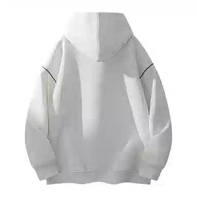 【dme】 美式复古高级感撞色拉链开衫外套青年痞帅宽松舒适休闲百搭连帽卫衣 男女同款