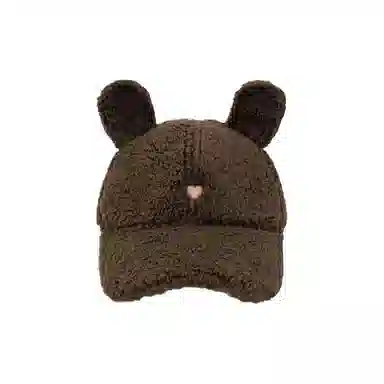 恩僾德 卡通可爱兔耳朵可爱保暖 聚酯纤维 鸭舌帽 男女同款情侣款