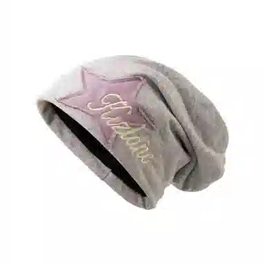 恩僾德 纯棉百搭美式学院风堆堆帽小众潮星星包头护耳 涤纶 绒线帽 男女同款情侣款