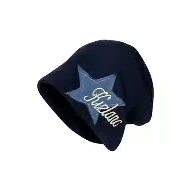 恩僾德 纯棉百搭美式学院风堆堆帽小众潮星星包头护耳 涤纶 绒线帽 男女同款情侣款