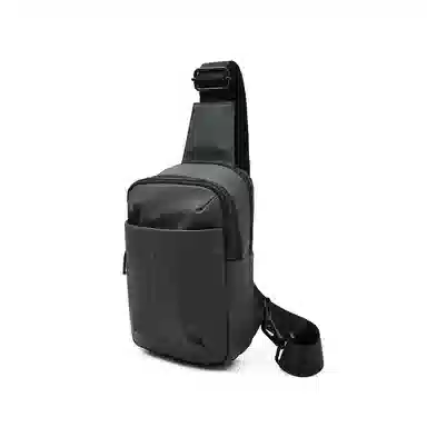 老人头 百搭休闲轻便通勤单肩旅游骑行包 人造革 胸包 男女同款情侣款 多色