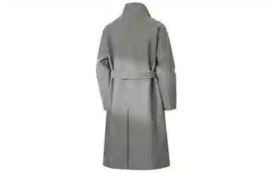 大卫贝肯 美式高街简约基础中长款英伦高级感设计痞帅纯色潮牌休闲舒适宽松日常百搭街头风无性别主义大衣 男款