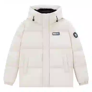 XINYINSU Retro Butterfly Letter Patch Down Jacket