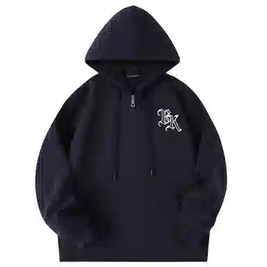 大卫贝肯 运动百搭休闲字母印花小众设计感舒适通勤柔软开衫套头连帽卫衣 男女同款