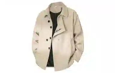 大卫贝肯 美式复古英伦风通勤基础百搭纯色毛呢外套穿搭宽松休闲秋冬保暖加厚呢子短款大衣 男女同款