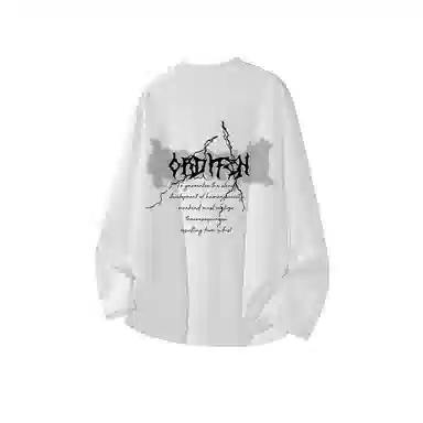 欧迪芬 美式高街闪电字母休闲百搭宽松落肩圆领套头柔软质地打底衫 男女同款