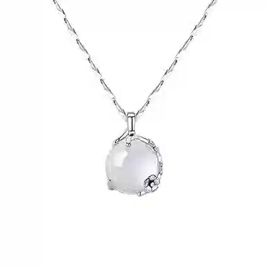 琢玉居 梅你不行梅花 小众设计感简约气质 琉璃 玉石吊坠 女款