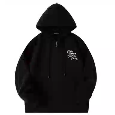 大卫贝肯 运动百搭休闲字母印花小众设计感舒适通勤柔软开衫套头连帽卫衣 男女同款