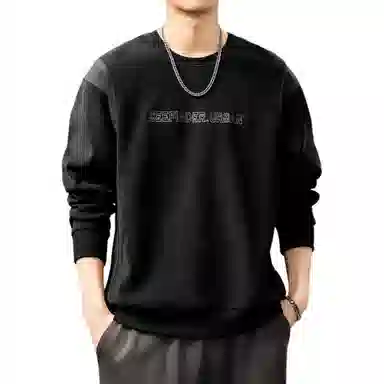 贵色 美式潮流复古潮牌时尚百搭设计日常穿搭休闲圆领卫衣 男女同款