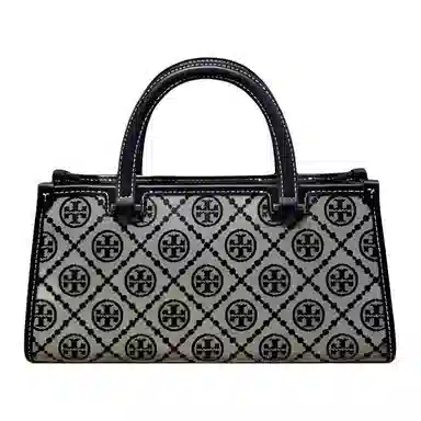 Tory Burch T Monogram Tote Small Navy