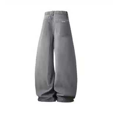 CHARLIE GOLF Retro Logo Wide Straight Jeans