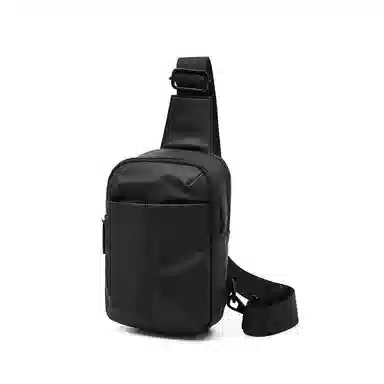 老人头 百搭休闲轻便通勤单肩旅游骑行包 人造革 胸包 男女同款情侣款 多色