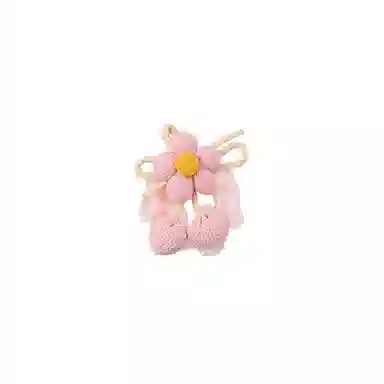 水中玉 花朵发圈高弹力丸子头扎头发发绳高级感耐用头饰 皮筋 头绳 女款