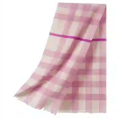 红豆 复古格纹时尚百搭保暖 羊毛 绒线围巾 男女同款情侣款