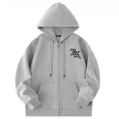 大卫贝肯 运动百搭休闲字母印花小众设计感舒适通勤柔软开衫套头连帽卫衣 男女同款