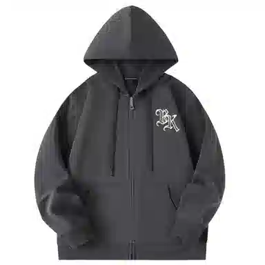 大卫贝肯 运动百搭休闲字母印花小众设计感舒适通勤柔软开衫套头连帽卫衣 男女同款