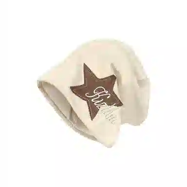 恩僾德 纯棉百搭美式学院风堆堆帽小众潮星星包头护耳 涤纶 绒线帽 男女同款情侣款