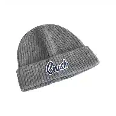 恩僾德 日系字母针织帽子保暖护耳包头帽韩版小众百搭高颜值大头围显脸小冷帽 聚酯纤维 绒线帽 男女同款情侣款