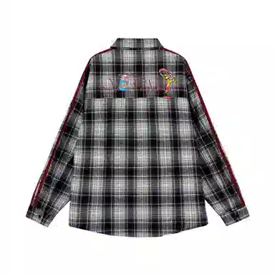 The Simpsons Retro Stripe Embroidered Shirt