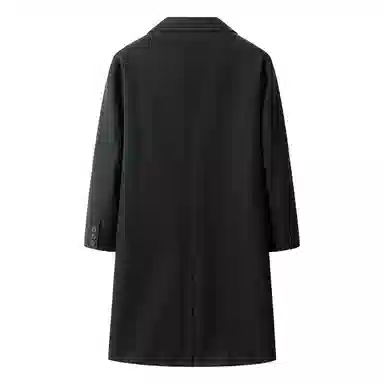 大卫贝肯 美式复古基础中长款过膝慵懒老钱风宽松舒适保暖外套高级感大衣 男女同款