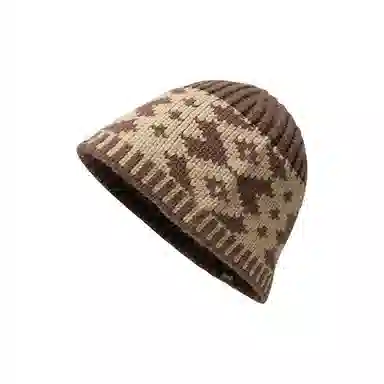 Enyide Vintage Quilted Knit Beanie