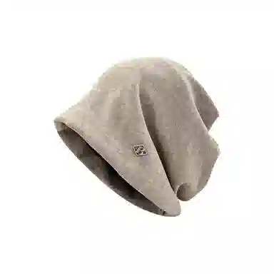 恩僾德 金属字母秋冬季小众百搭大头围冷帽显脸小包头旅行 聚酯纤维 帽子 男女同款情侣款