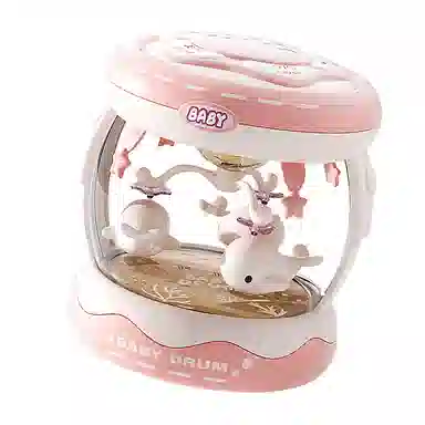 益米 多功能音乐鼓 宝宝早教益智玩具 儿童电动手拍鼓