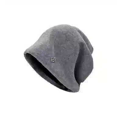 恩僾德 金属字母秋冬季小众百搭大头围冷帽显脸小包头旅行 聚酯纤维 帽子 男女同款情侣款