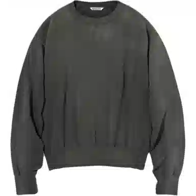 Auralee FW25 PRODUCT DYED PIMA LIGHT SWEAT PO T