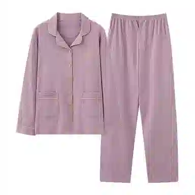 莫代尔 舒适柔软亲肤细腻轻盈透气个性百搭长袖长裤家居服可外穿睡衣套装 女款